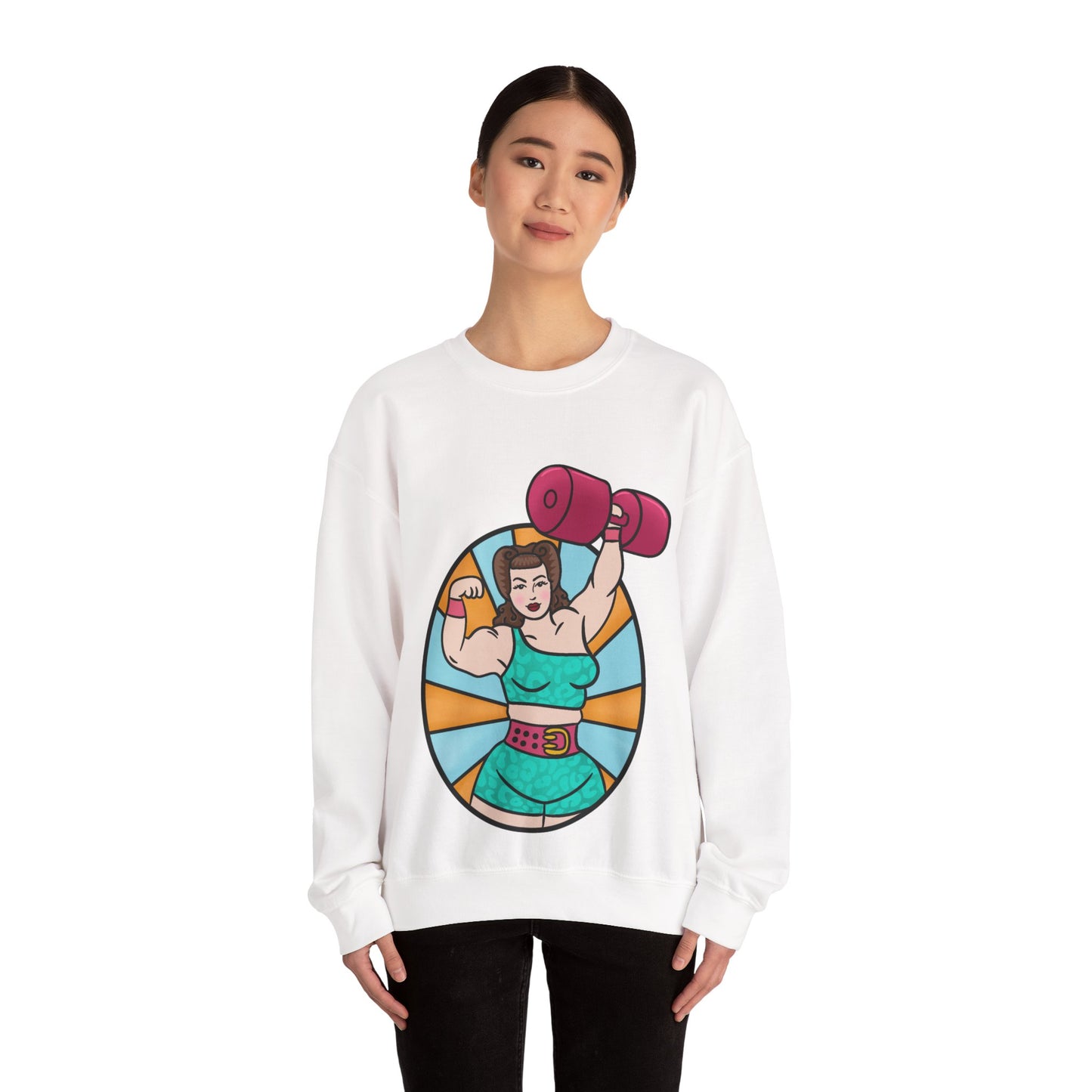 Pinup Strongwoman Unisex Heavy Blend™ Crewneck Sweatshirt