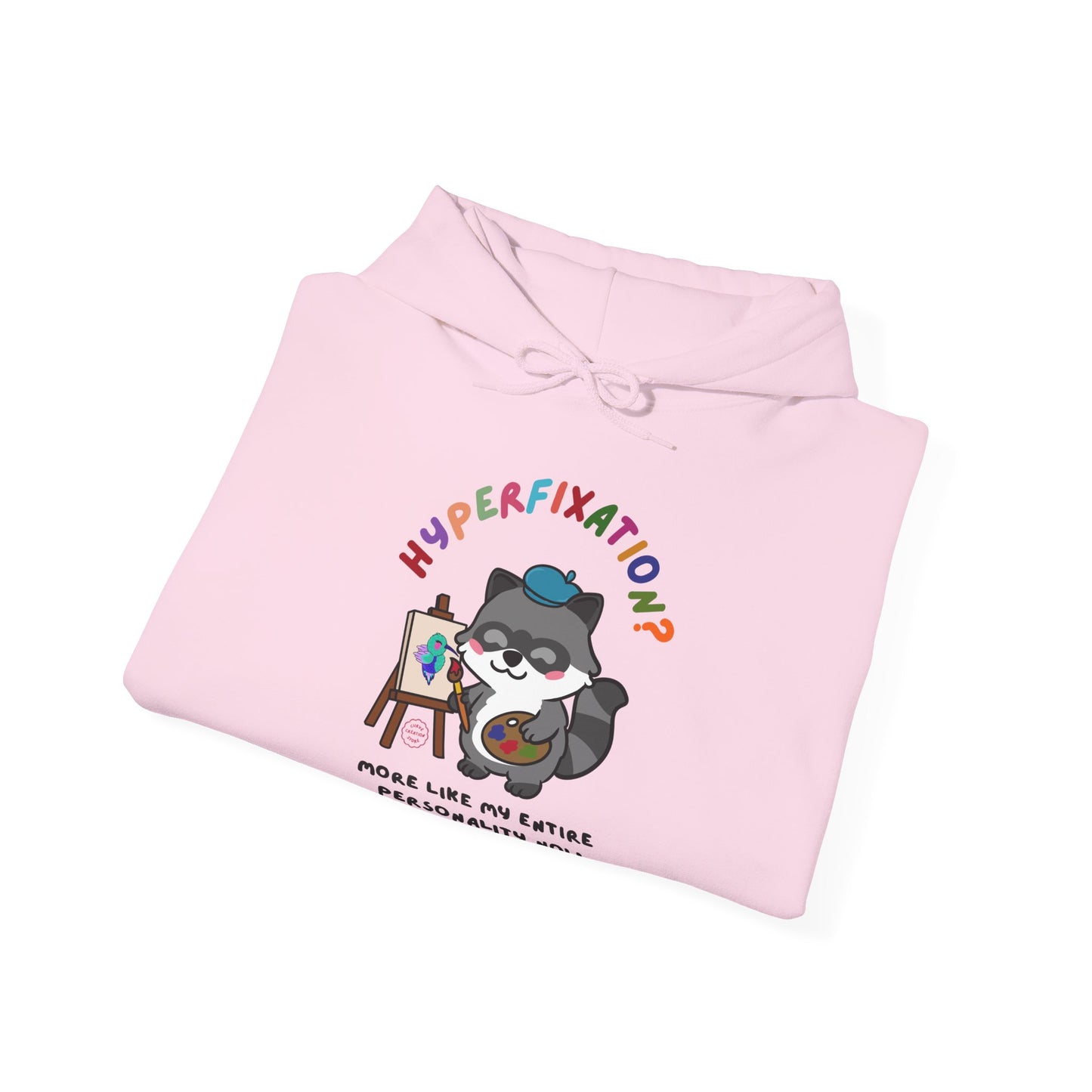 Hyperfixation Painting Raccoon Hoodie - Multiple Colours