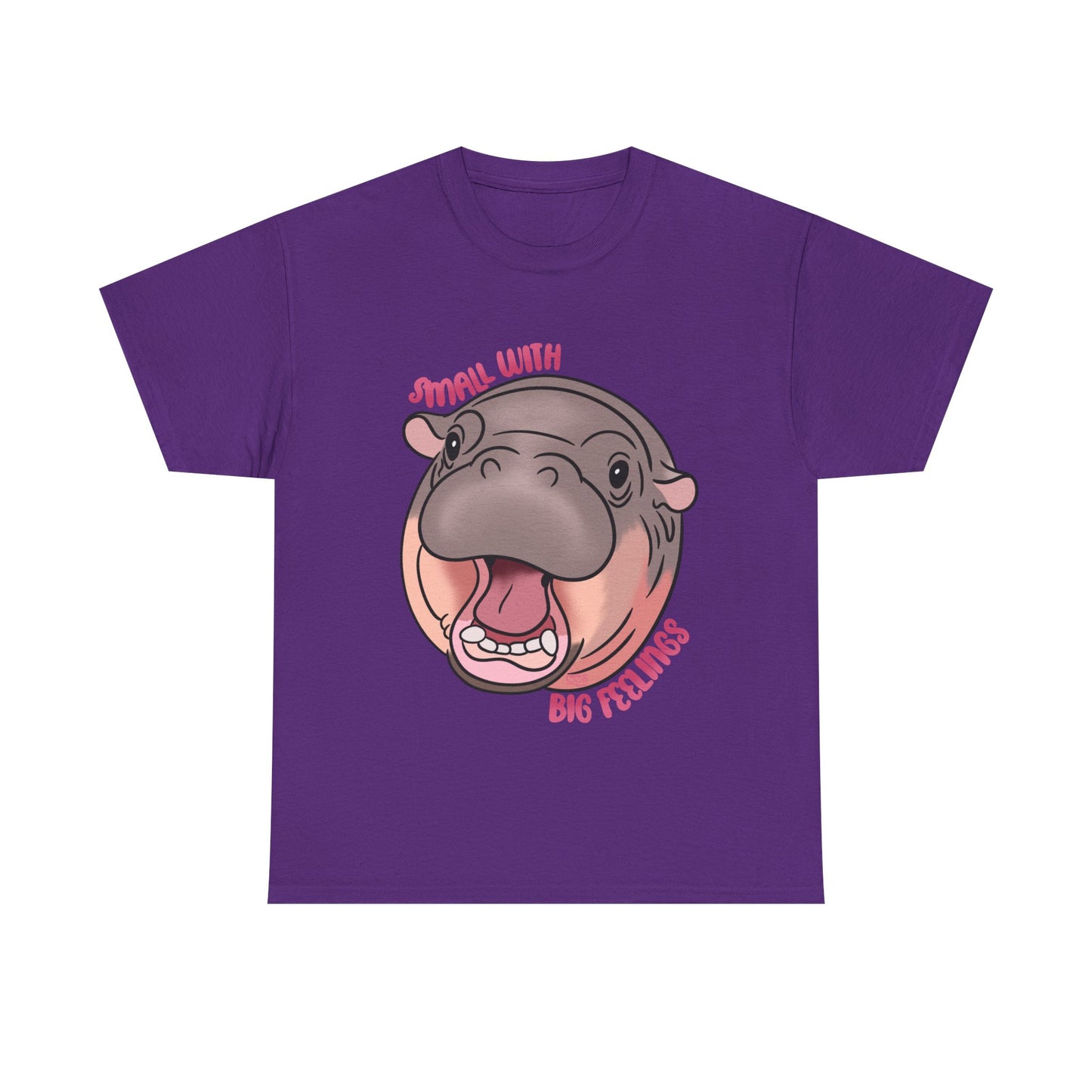 πΎ Small with Big Feelings β Moo-Deng Hippo T-Shirt πΎ - Multiple Colours