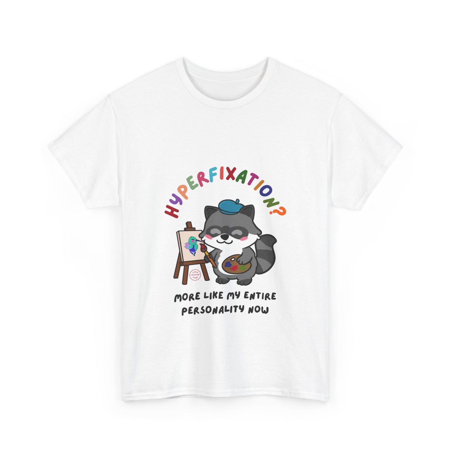 Hyperfixation Painting Raccoon T-Shirt - Multiple Colours
