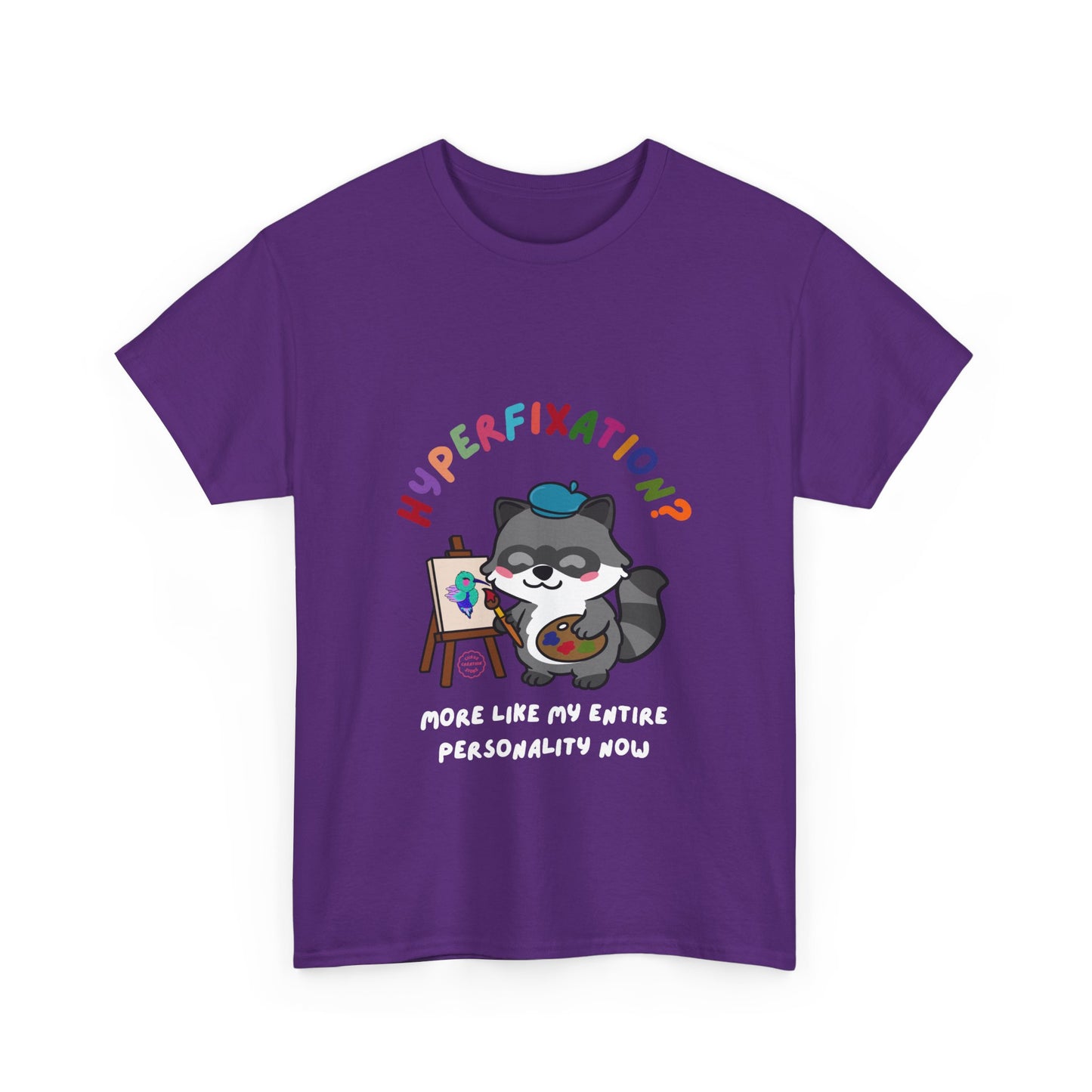 Hyperfixation Painting Raccoon T-Shirt - Multiple Colours