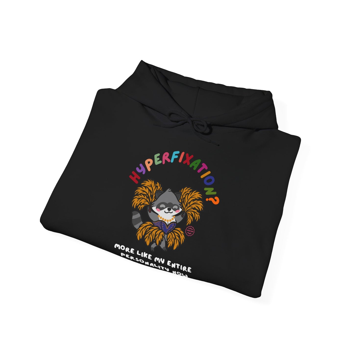 Hyperfixation Burlesque Raccoon Hoodie - Multiple Colours