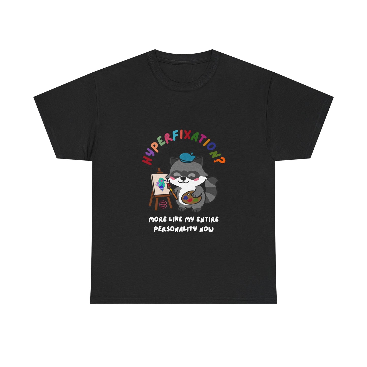 Hyperfixation Painting Raccoon T-Shirt - Multiple Colours