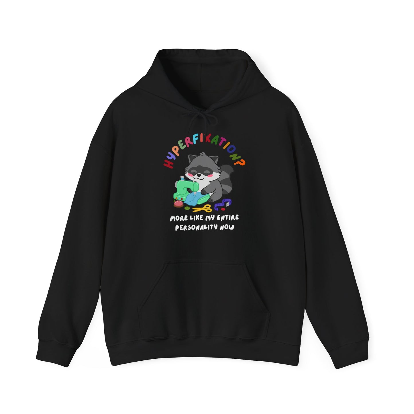 Hyperfixation Sewing Raccoon Hoodie - Multiple Colours