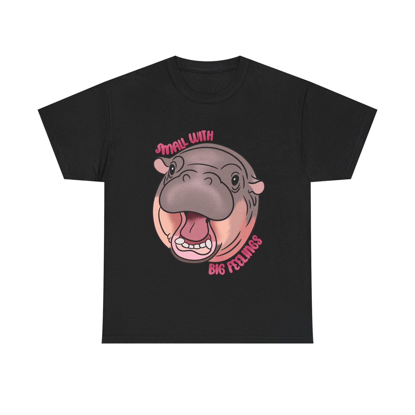 πΎ Small with Big Feelings β Moo-Deng Hippo T-Shirt πΎ - Multiple Colours