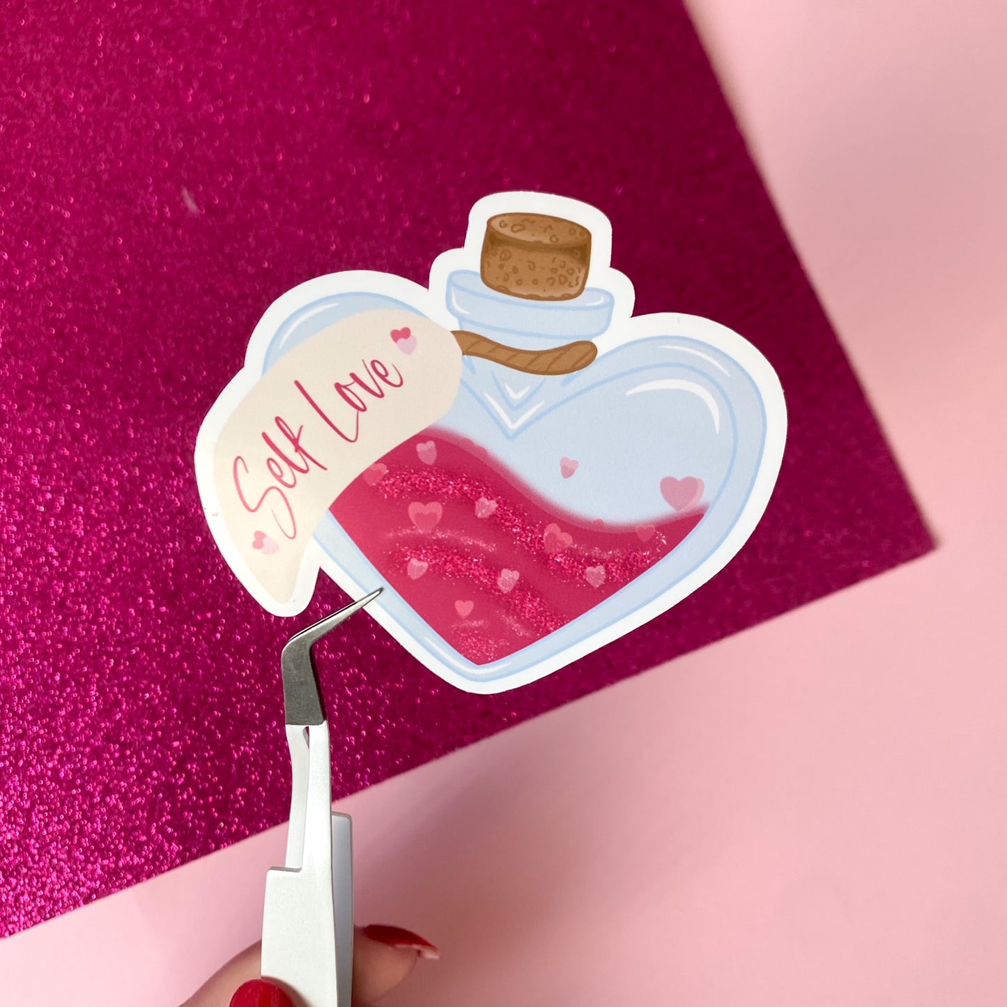 Self Love Mental Health Potion Bottle Sticker