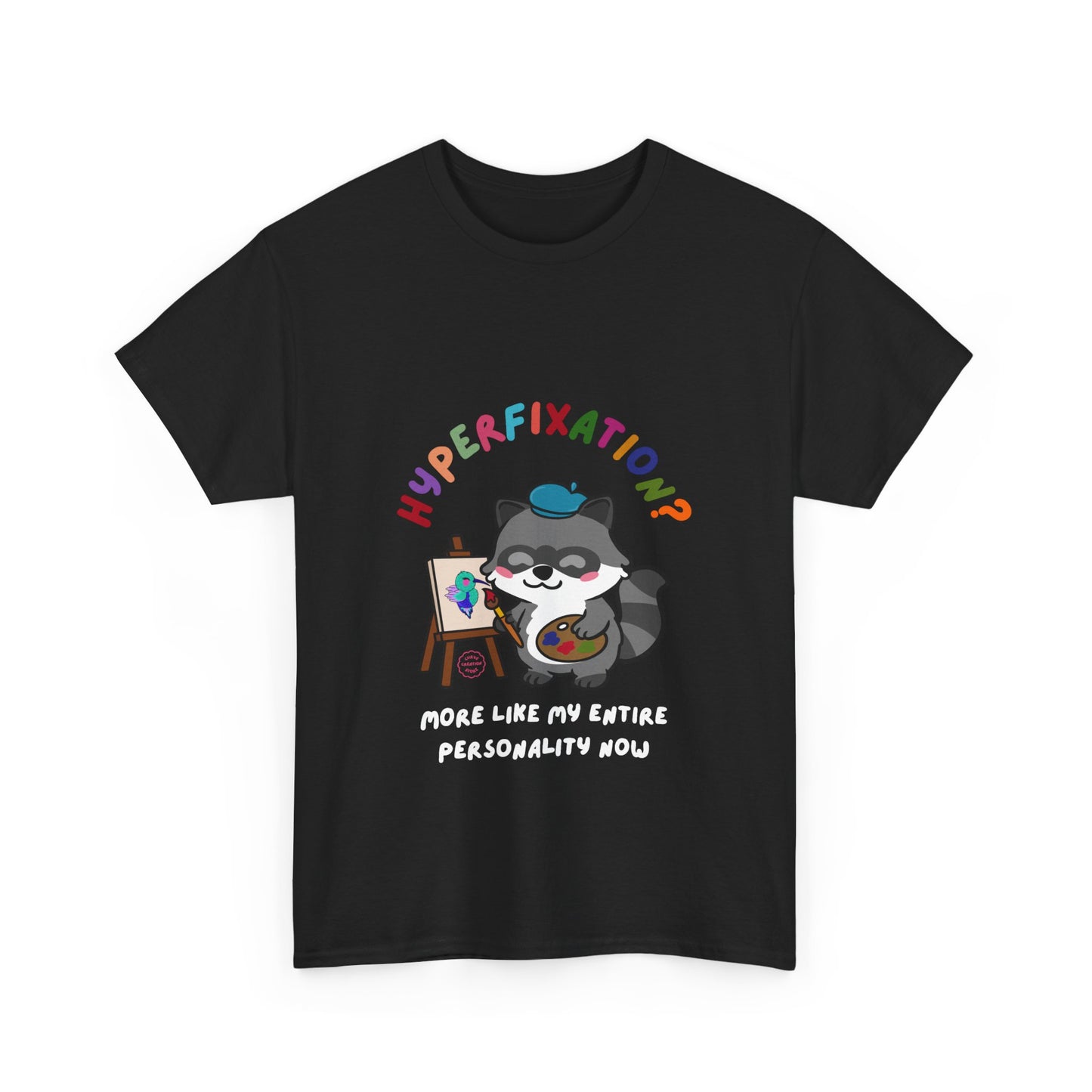 Hyperfixation Painting Raccoon T-Shirt - Multiple Colours