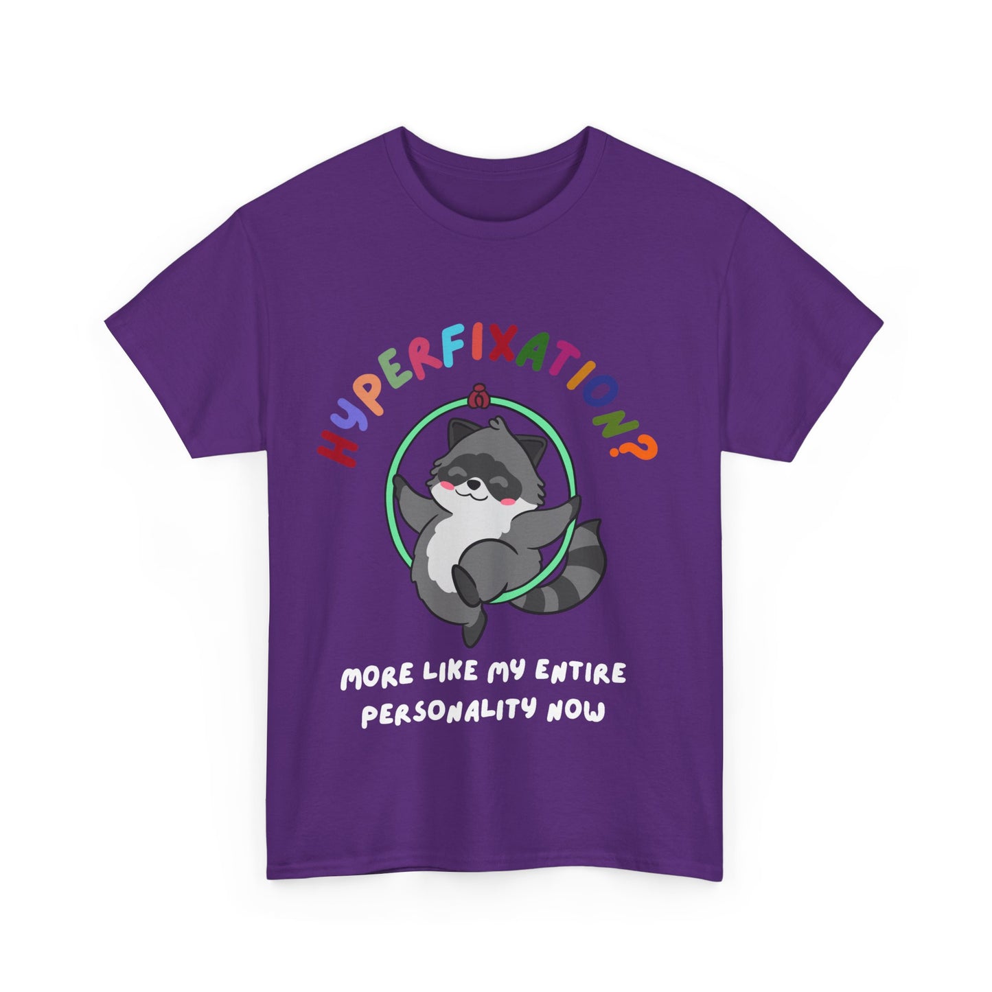 Hyperfixation Aerial Hoop Raccoon T-Shirt - Multiple Colours