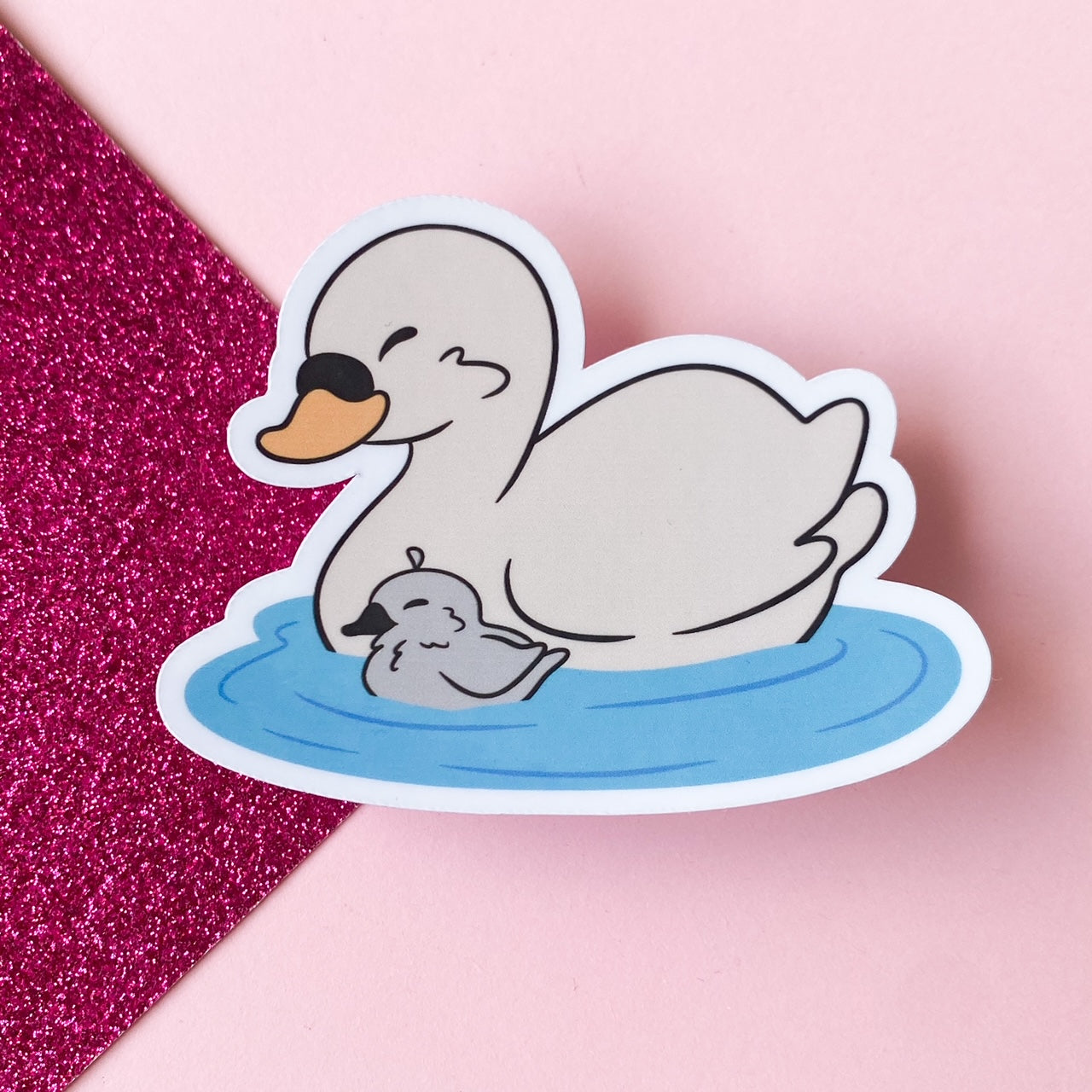 Serenity Swan and baby Sticker