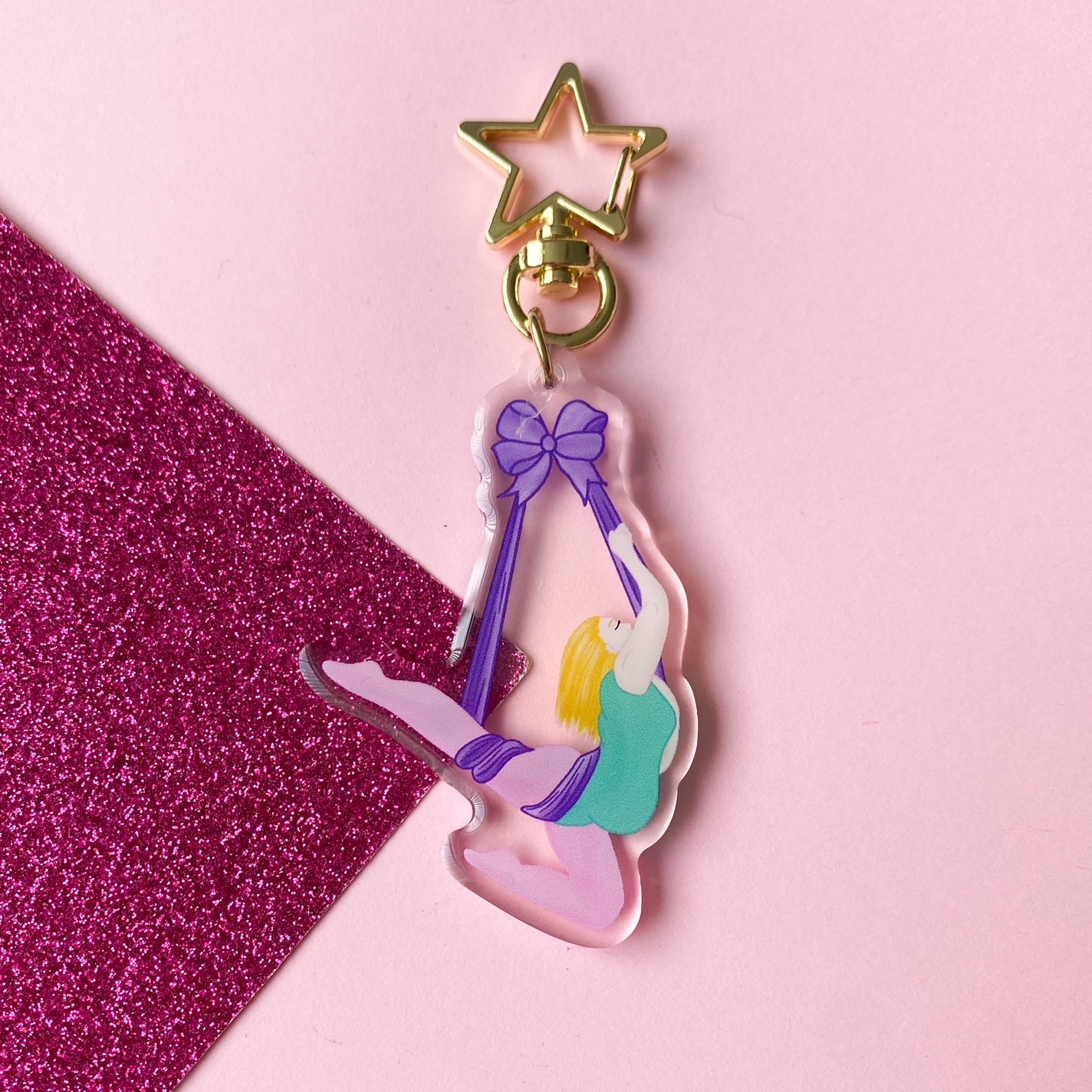 B Grade Pole/Sling/Aerial Hoop Keychains