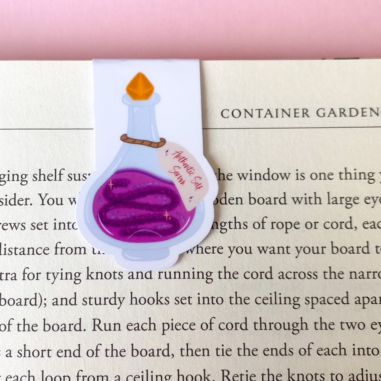 Authentic Self Serum Mental Health Potion Bottle magnetic bookmark
