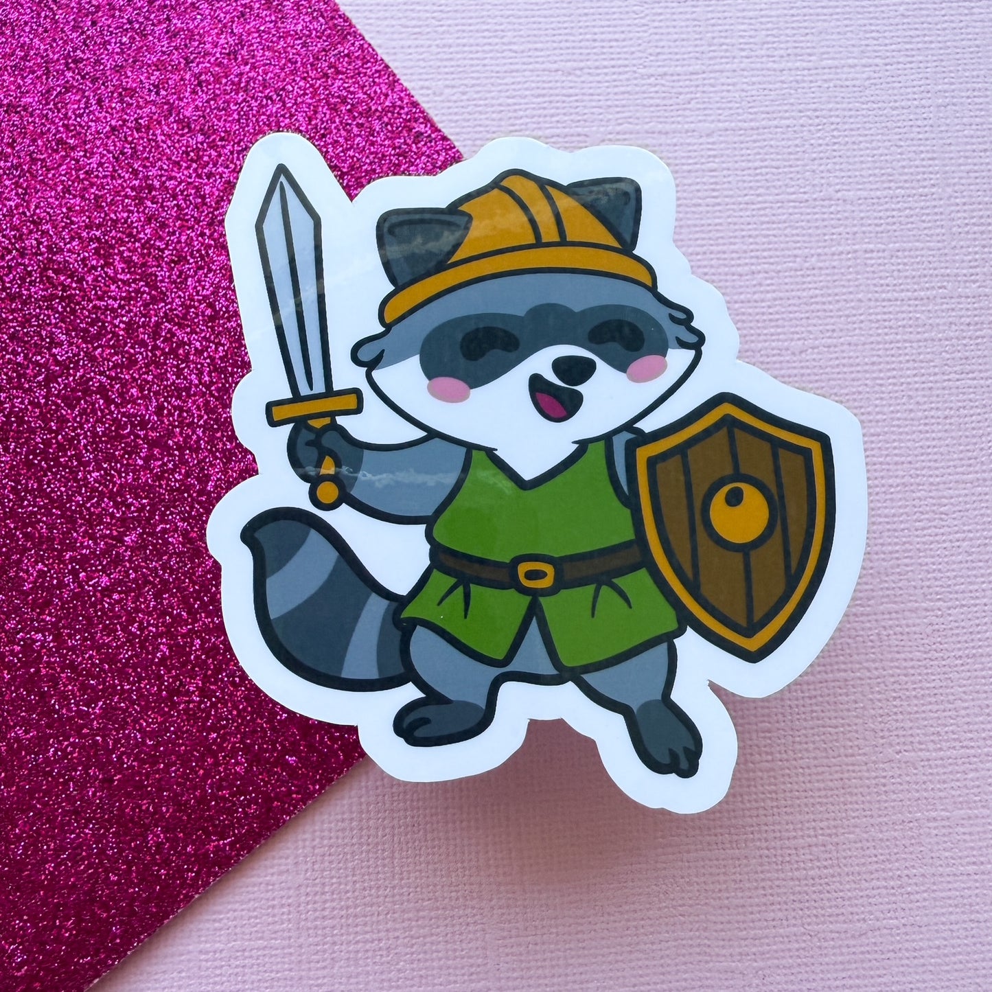 LARPing Hyper fixation Neurodivergent Raccoon Sticker