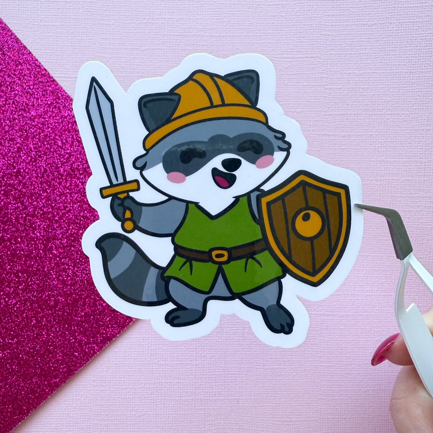 LARPing Hyper fixation Neurodivergent Raccoon Sticker