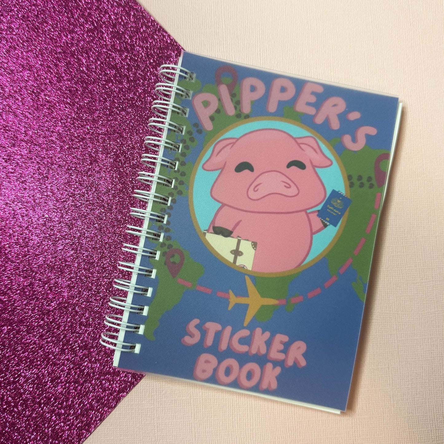 Pipper’s Sticker Travel Book – A6 Reusable Sticker Album