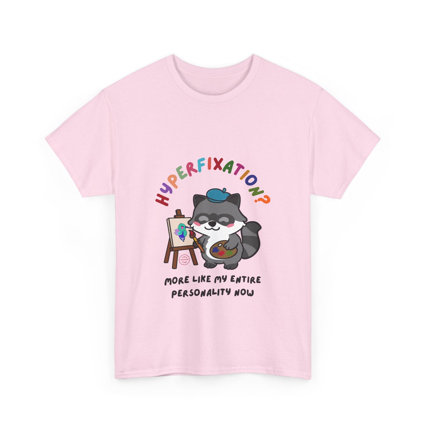 Hyperfixation Painting Raccoon T-Shirt - Multiple Colours