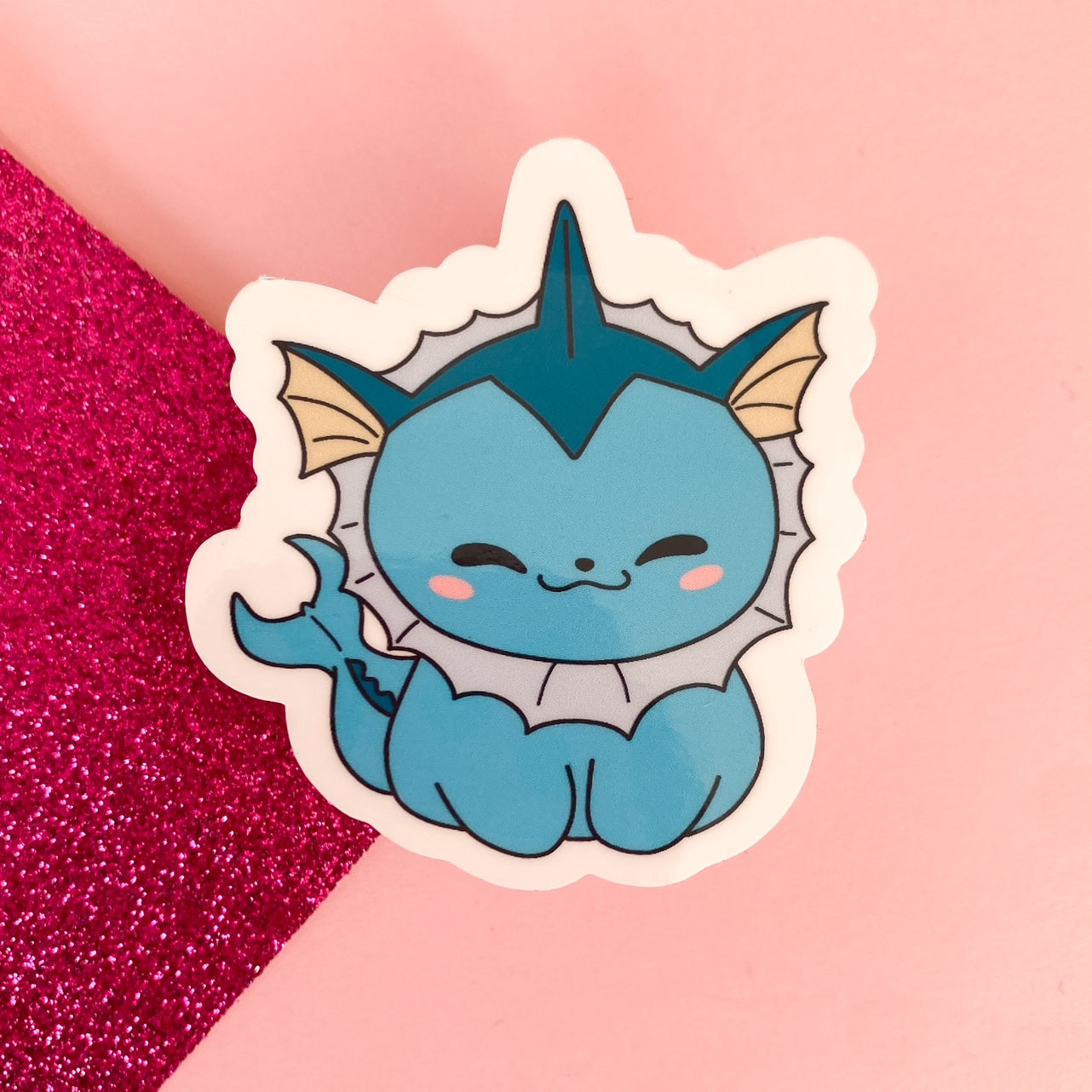 Chibi Anime Water Fox Sticker