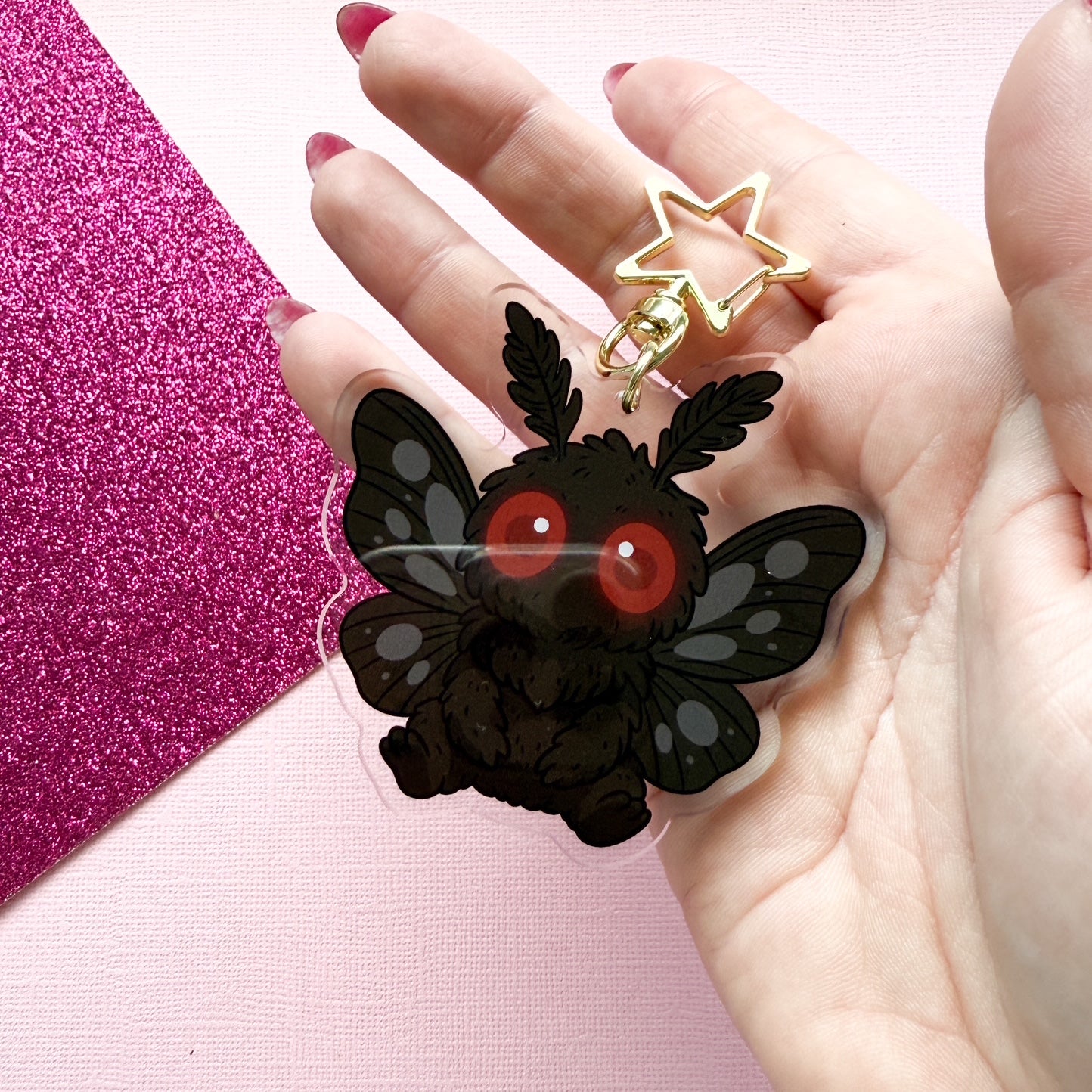 Mothman Acrylic Keychain
