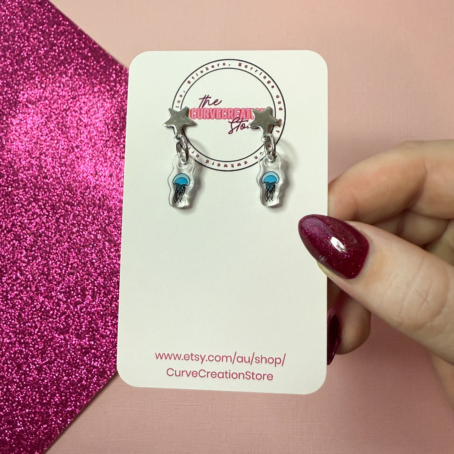 Jellyfish mini Dangles
