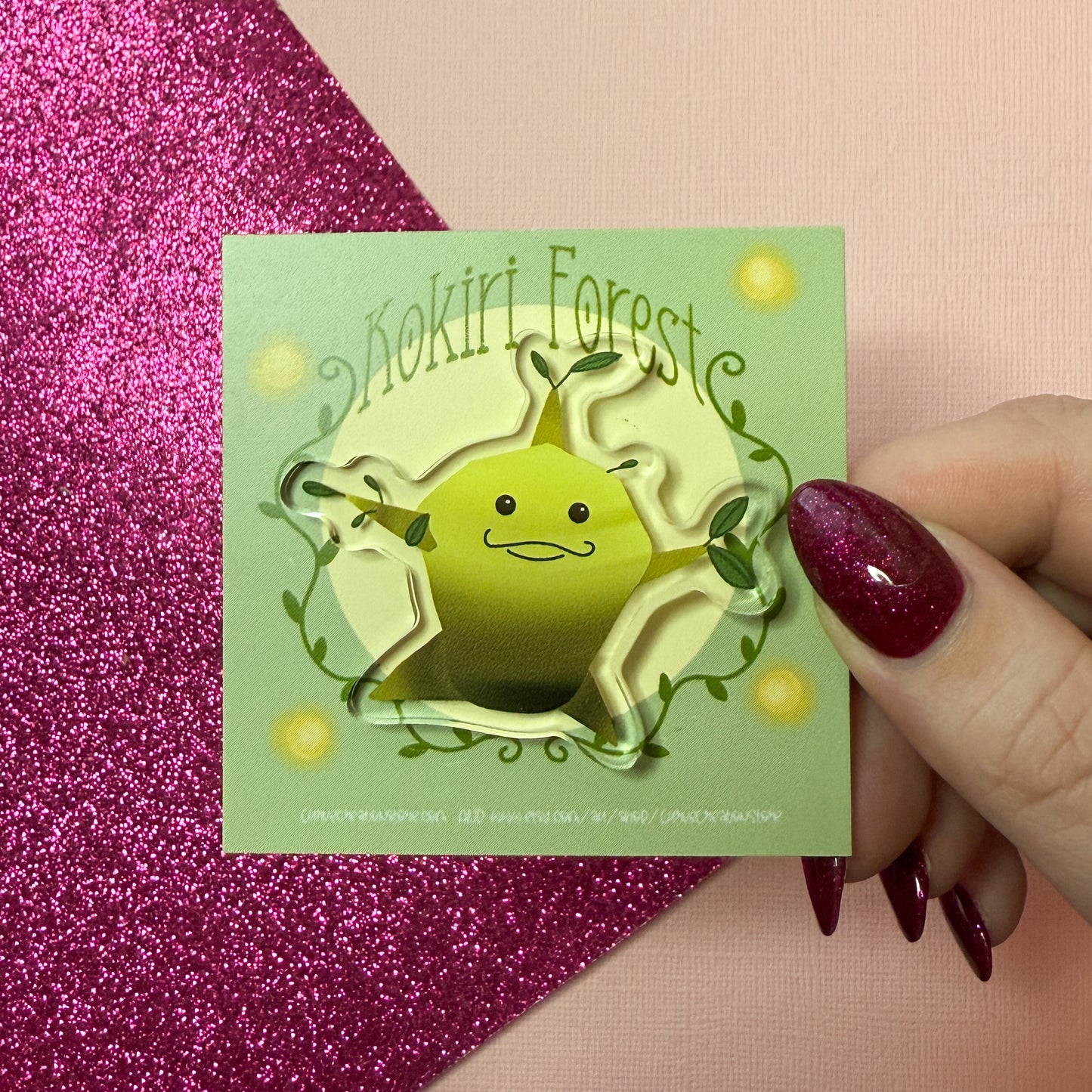 Forest Tree Sprout Acrylic Pin