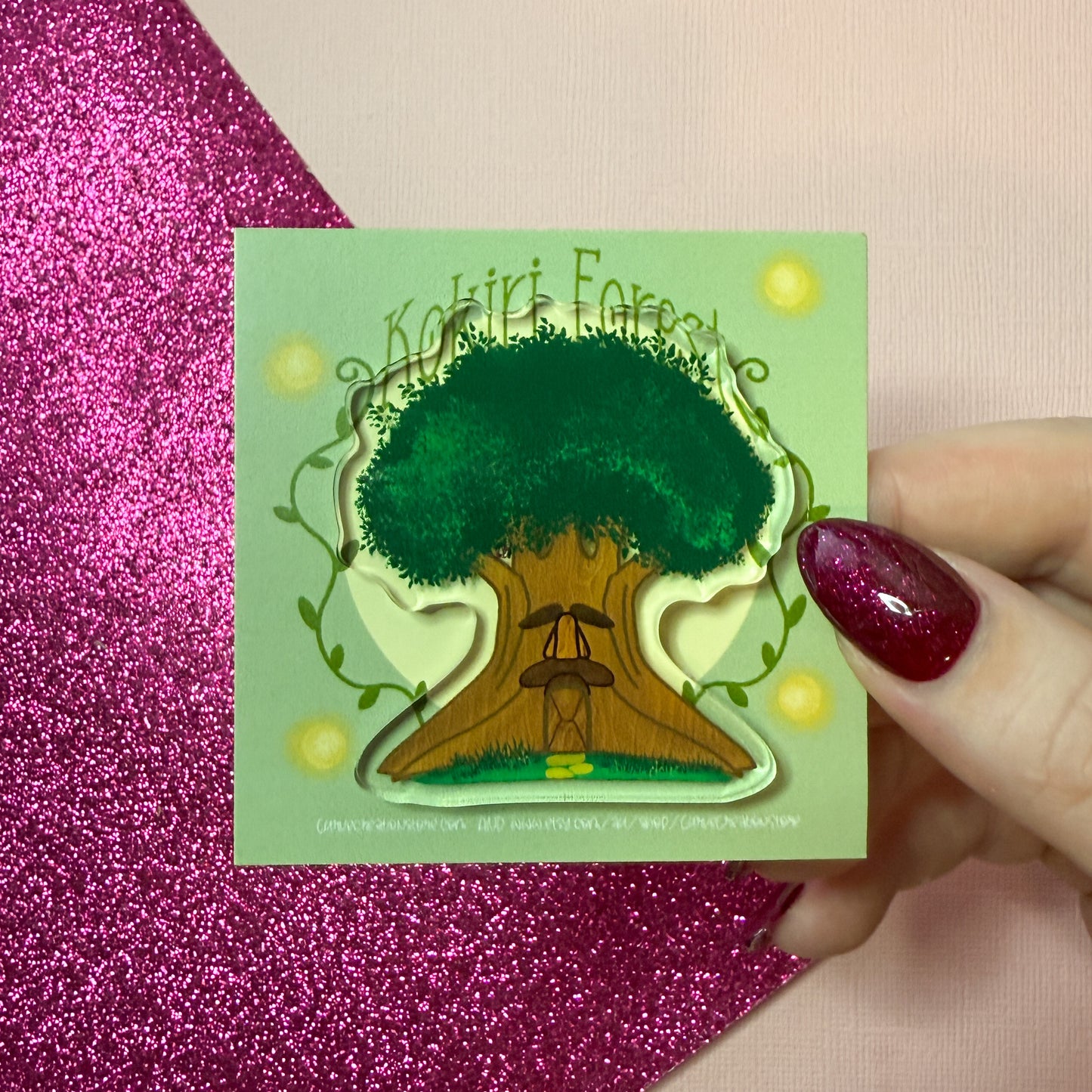 Wise Forest Tree Acrylic Pin