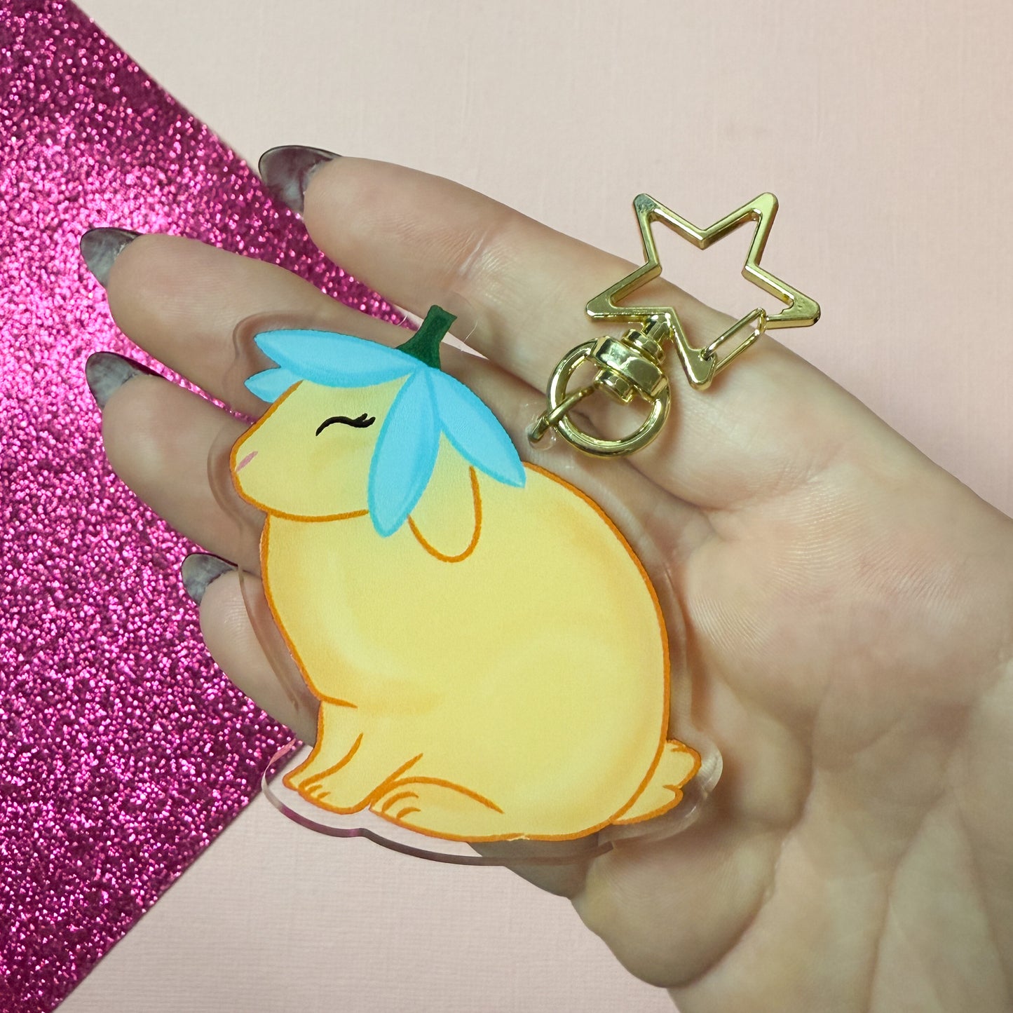 Beatrice the Bunny Acrylic Keychain