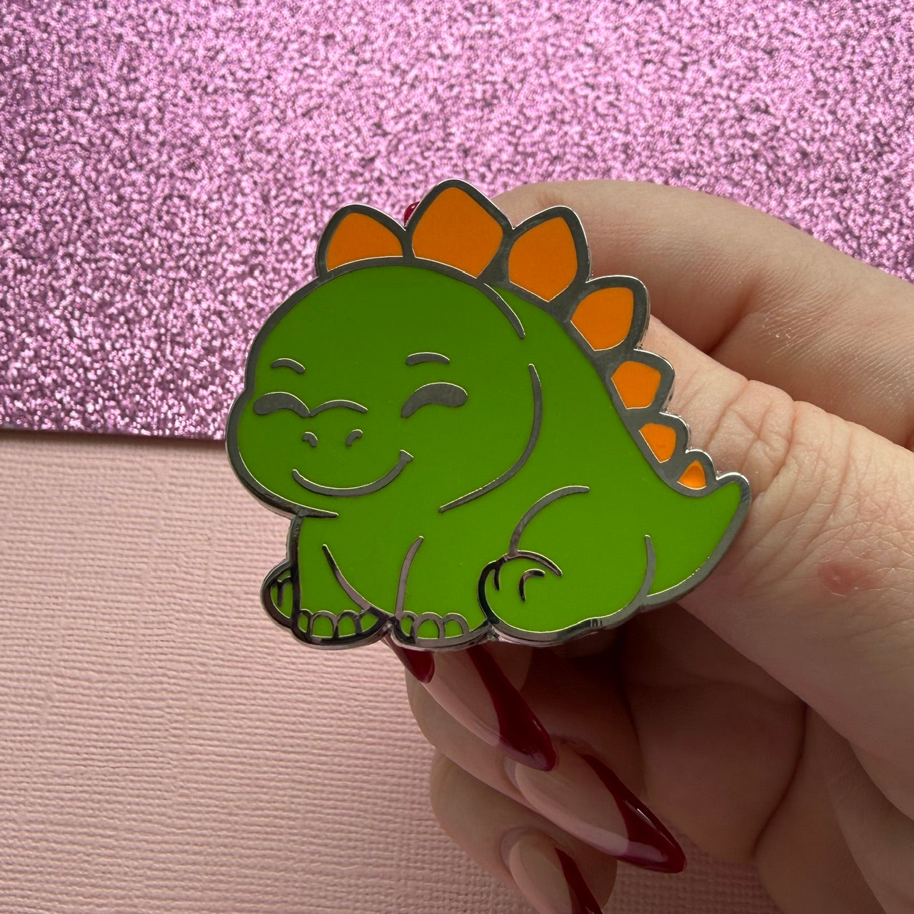 Cute Stegosaurus Enamel Pin