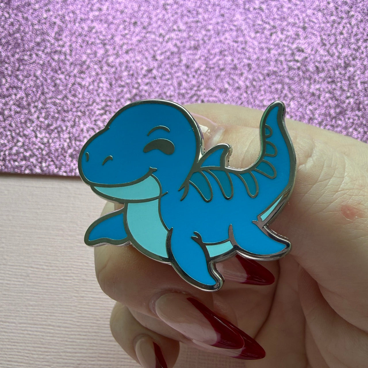 Cute Kronosaurus Enamel Pin