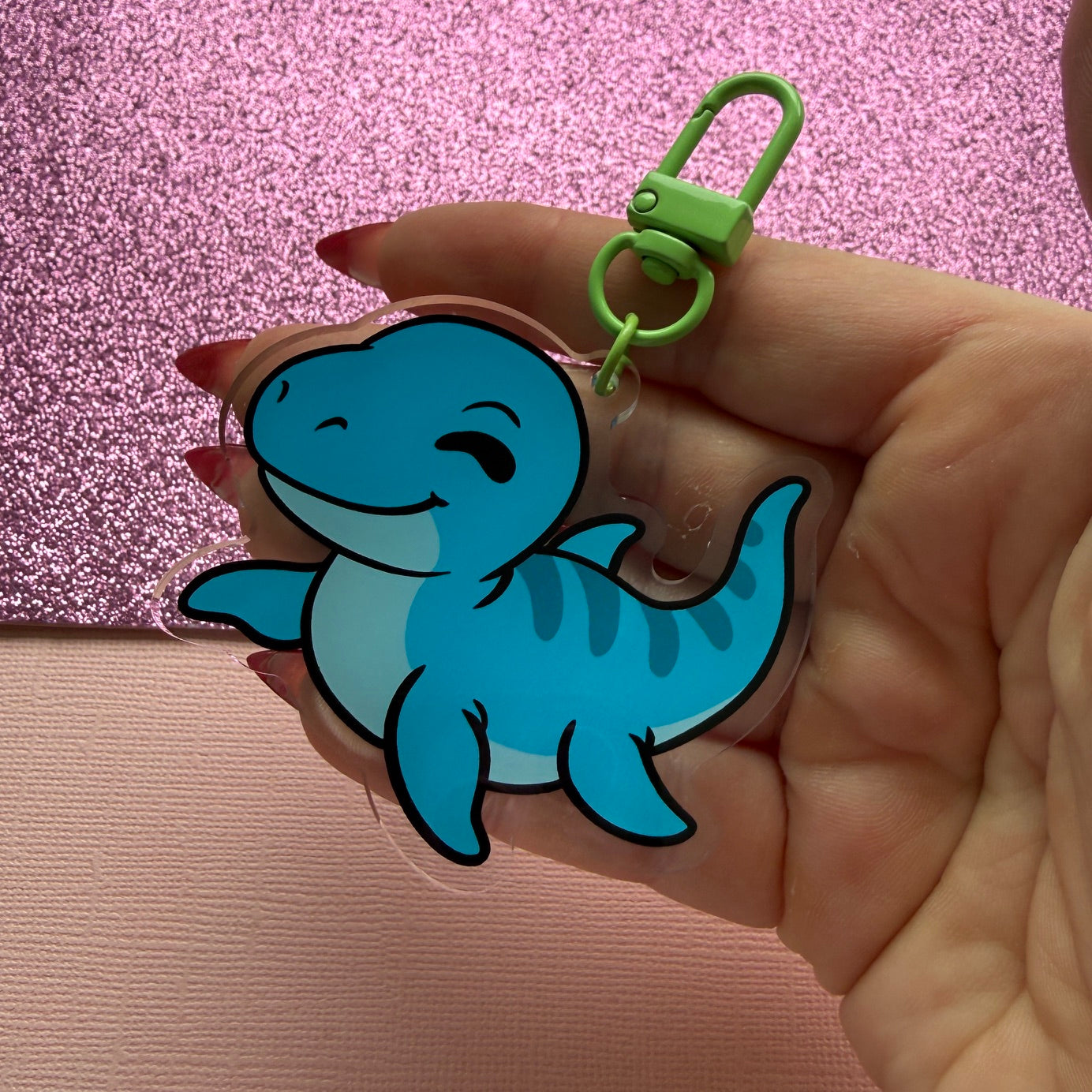 Cute Kronosaurus Acrylic Keychain