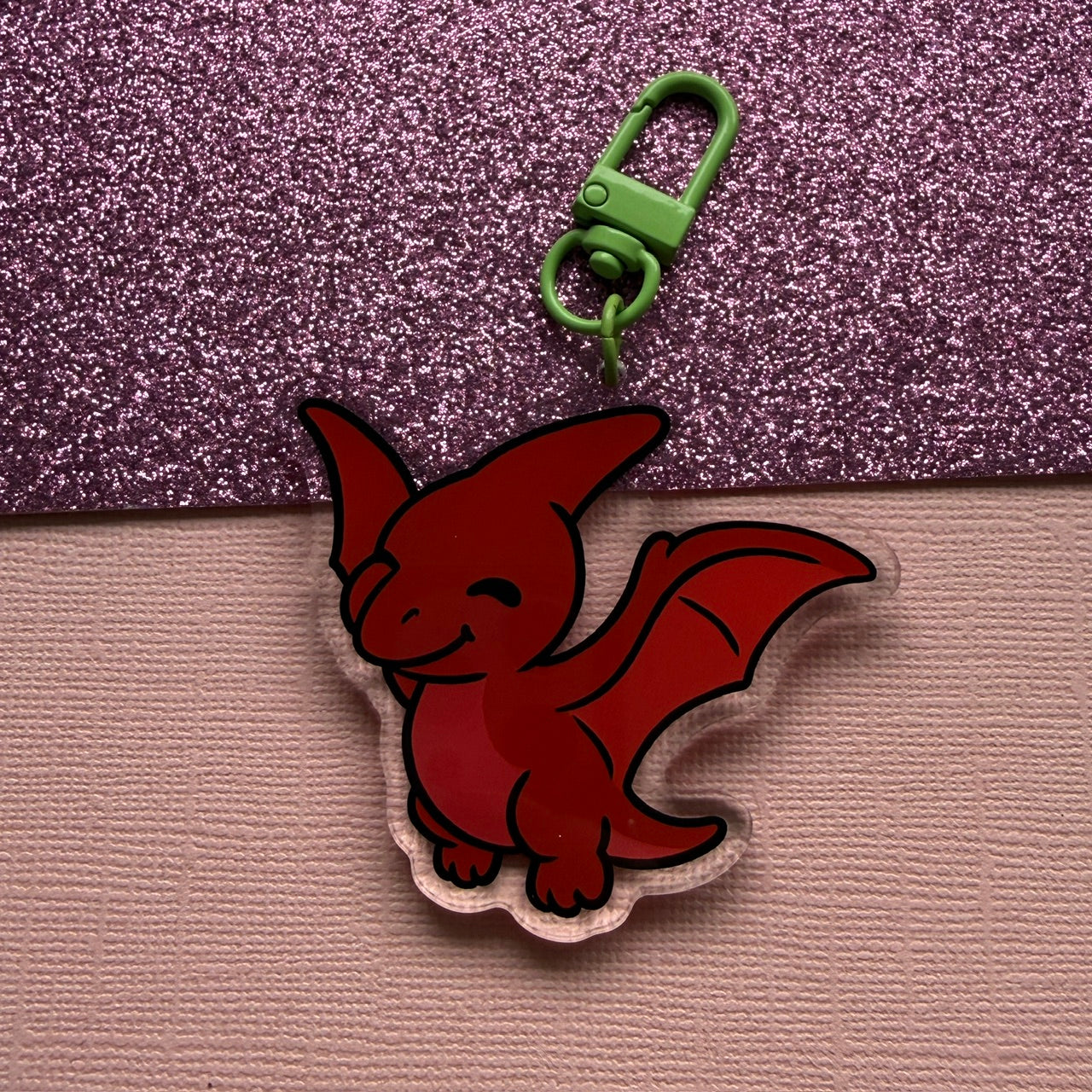 Cute Pterosaur Acrylic Keychain