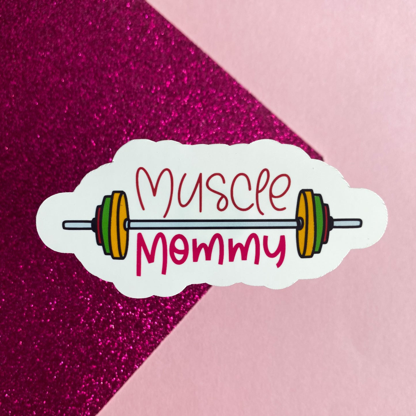 Muscle Mommy Statement Sticker