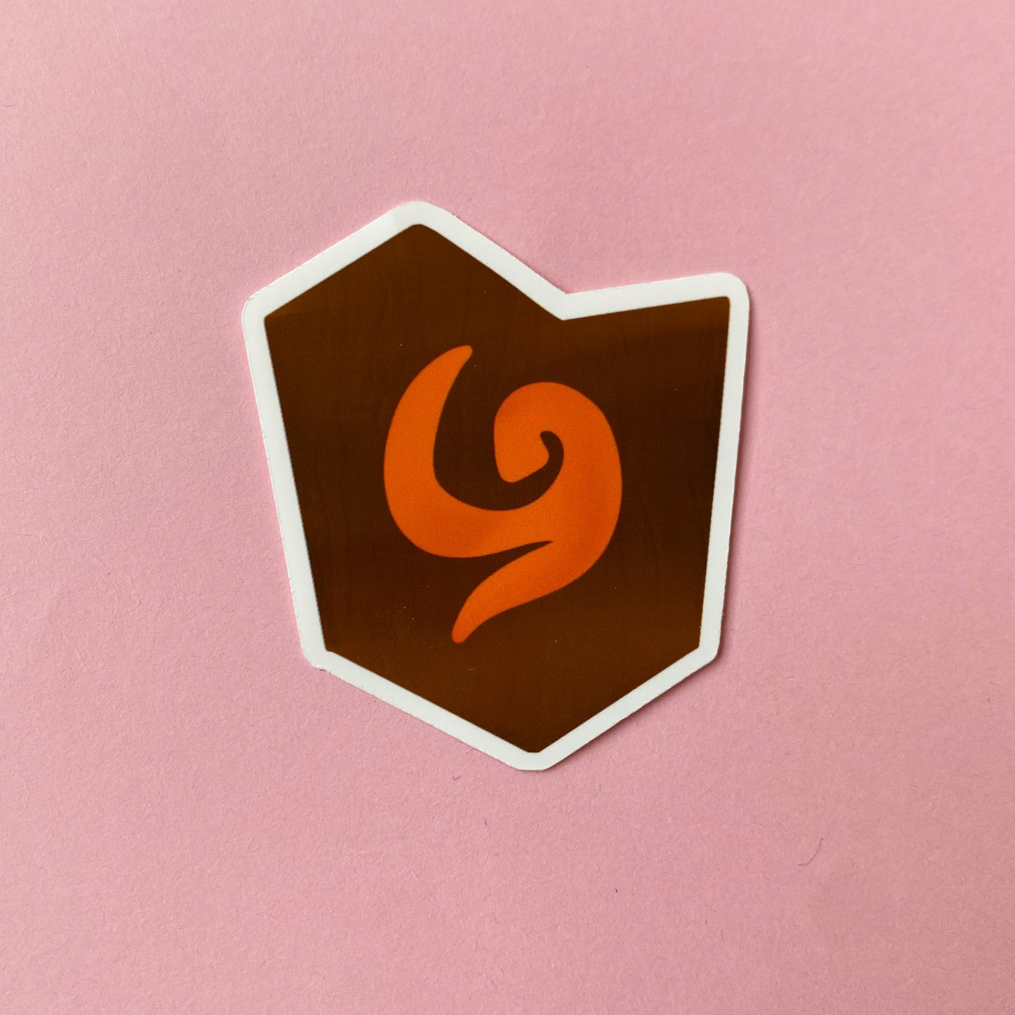 Wooden Forest Shield Sticker