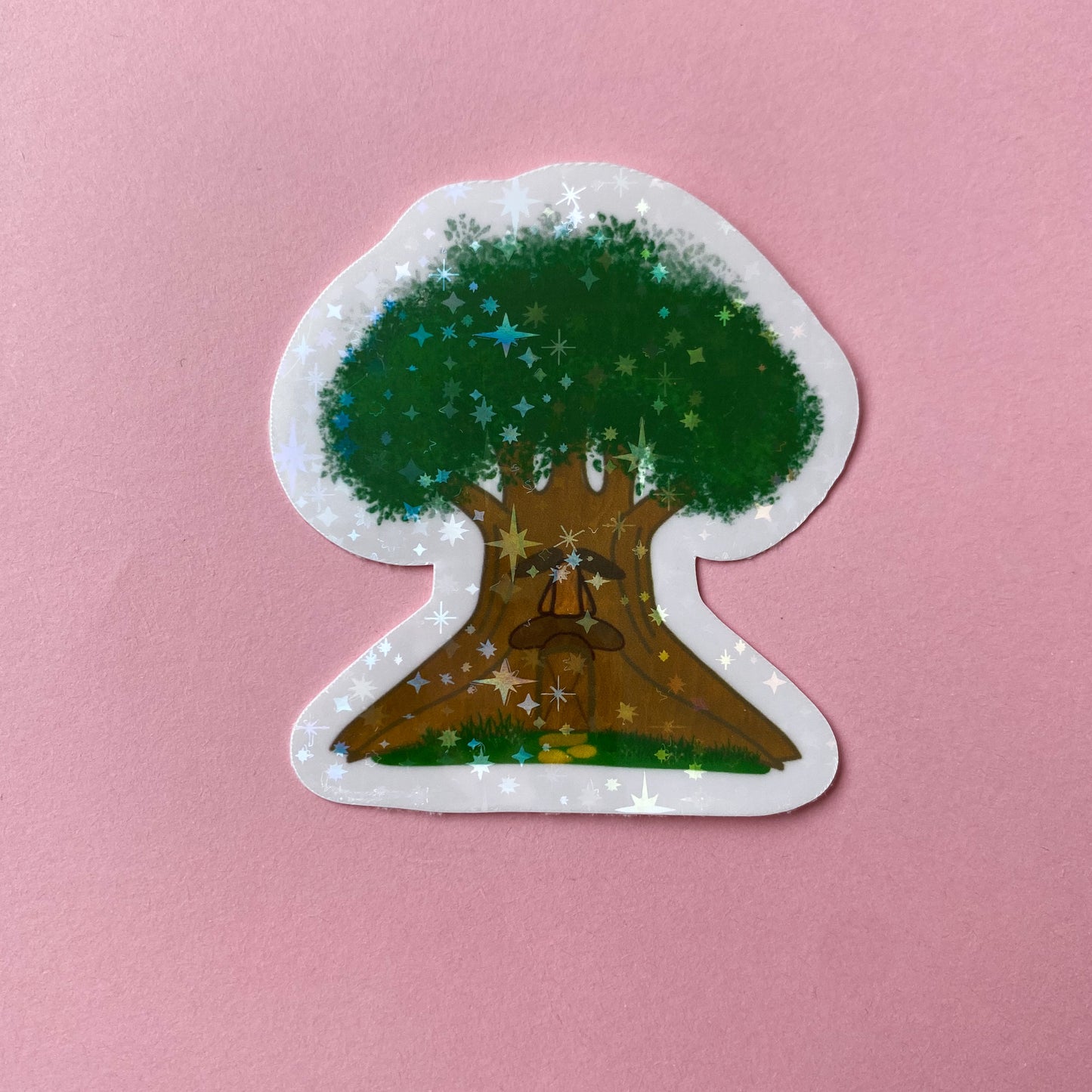 Wise Forest Tree Sprout Sticker
