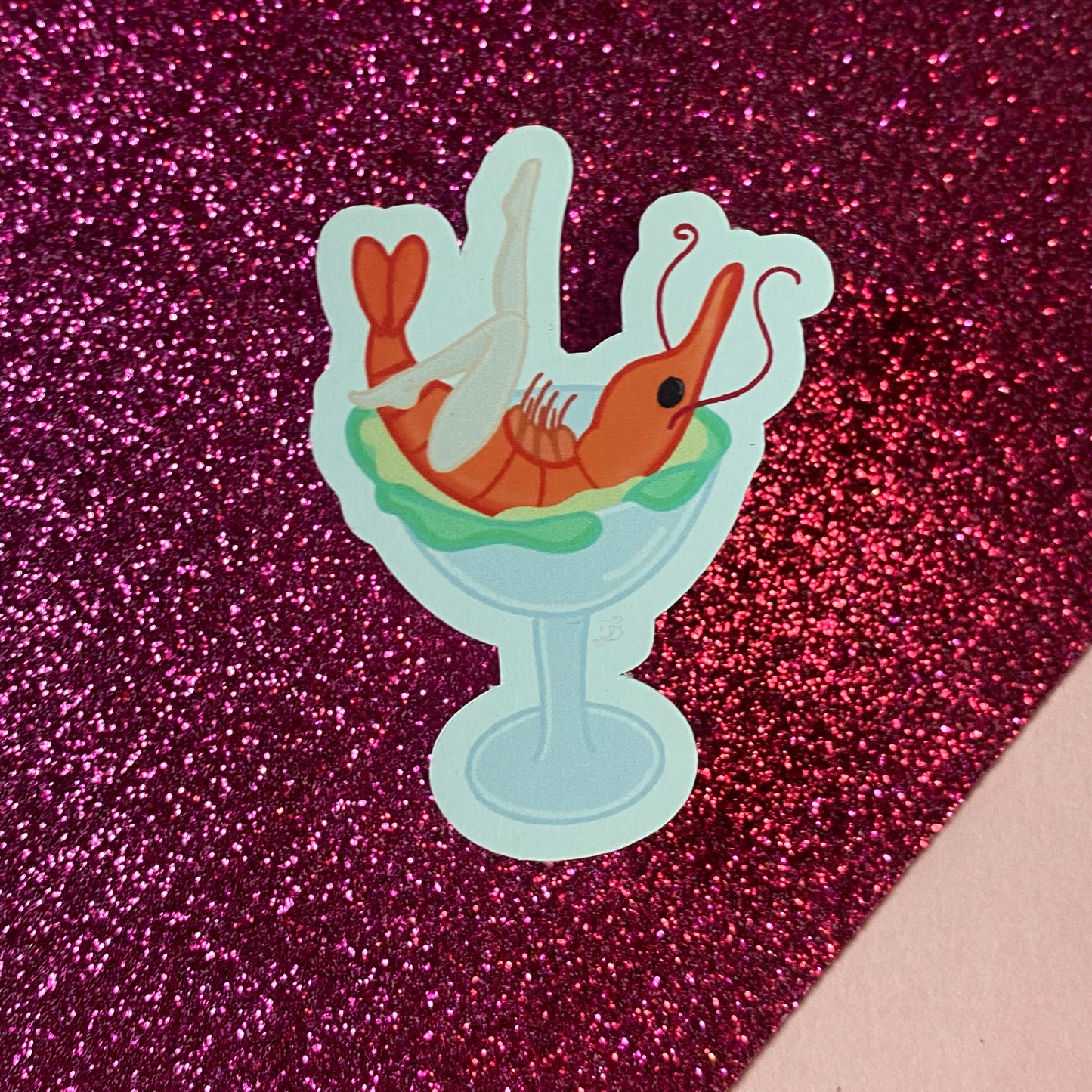 Prawn Cocktail Burlesque inspired Sticker