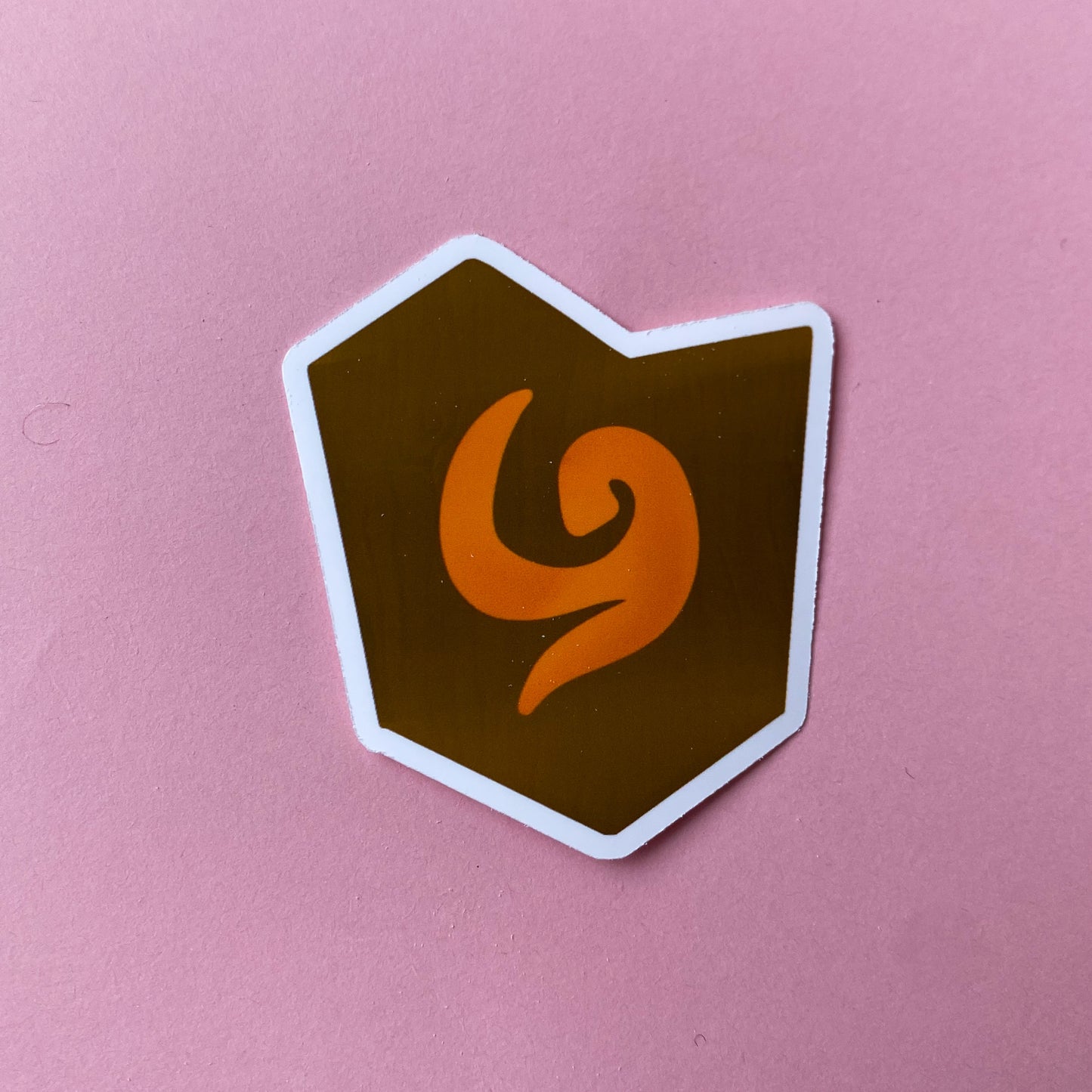 Wooden Forest Shield Sticker