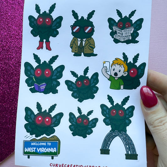 Mothman Sticker Sheet