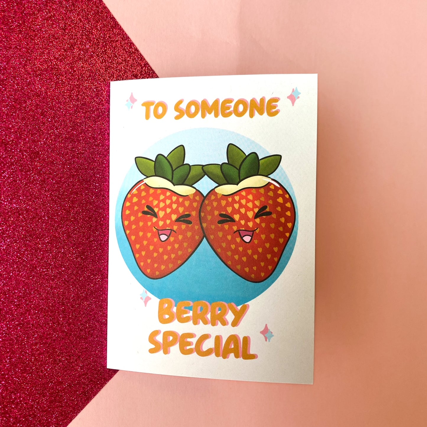 To Someone Berry Special | Handmade Birthday/Valentines Day Card | Greeting Card | Punny Birthday Card