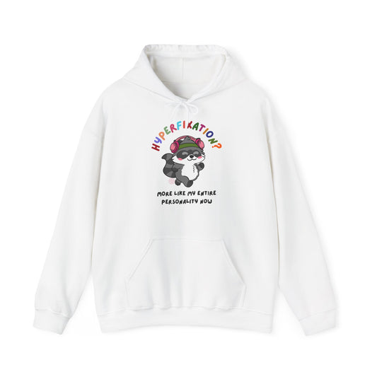Hyperfixation Walking Raccoon Hoodie - Multiple Colours