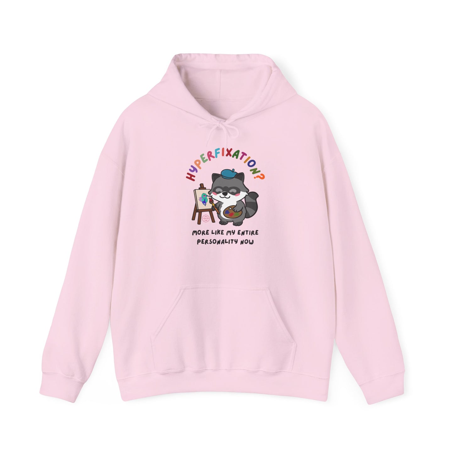 Hyperfixation Painting Raccoon Hoodie - Multiple Colours