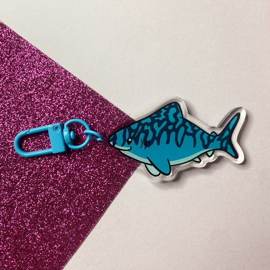 Tiger Shark Acrylic Keychain