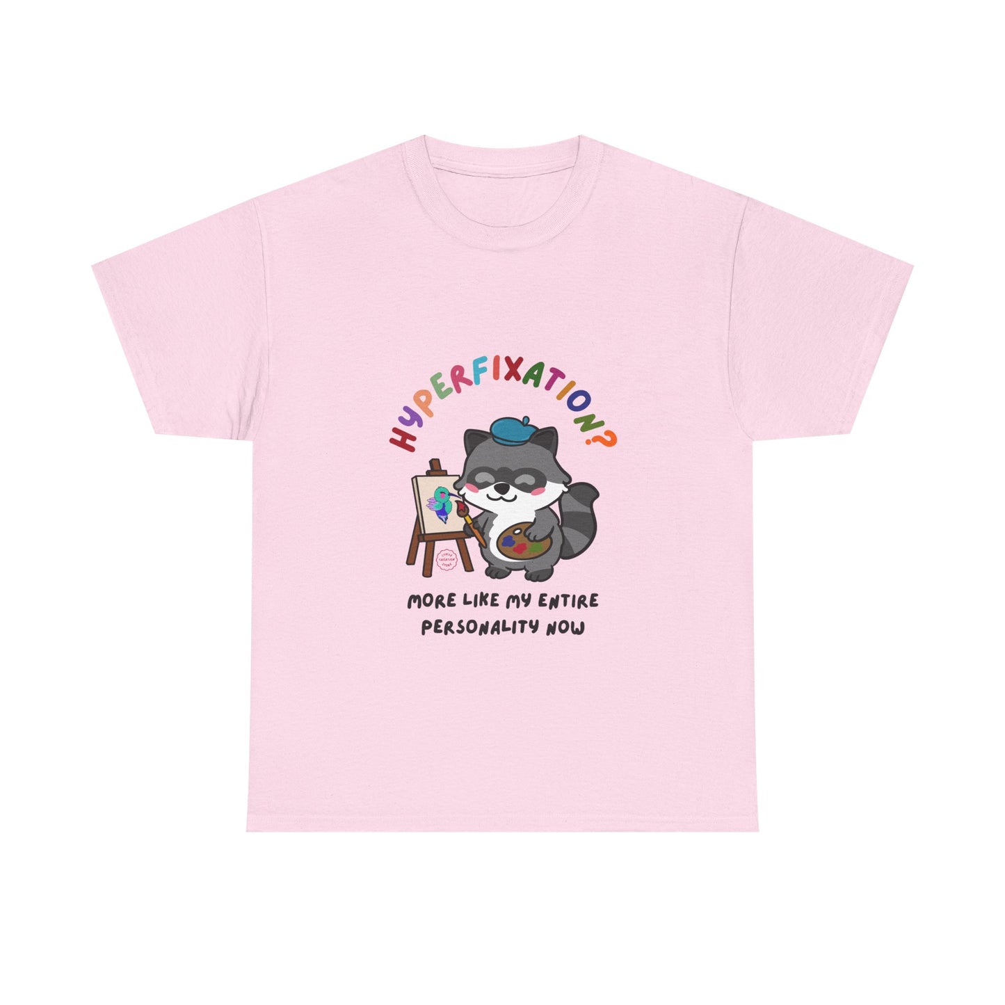Hyperfixation Painting Raccoon T-Shirt - Multiple Colours