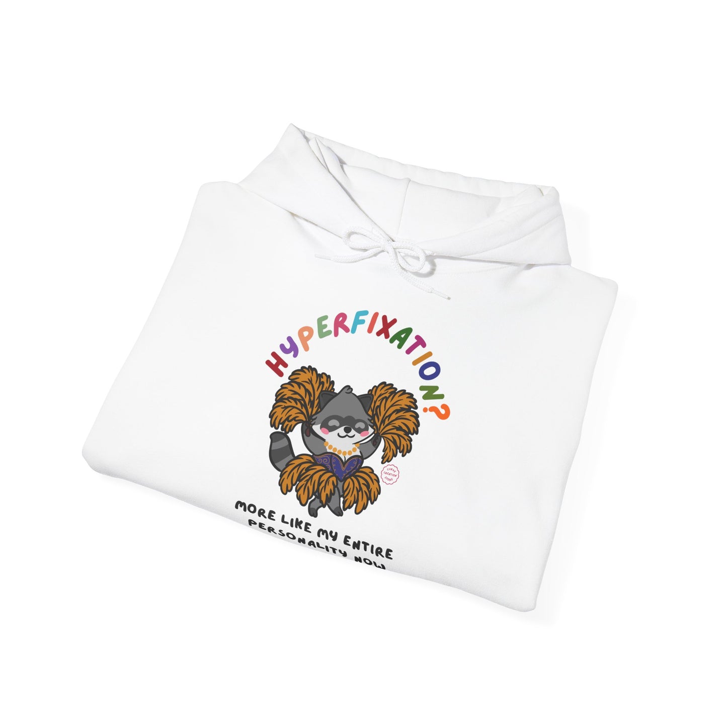 Hyperfixation Burlesque Raccoon Hoodie - Multiple Colours