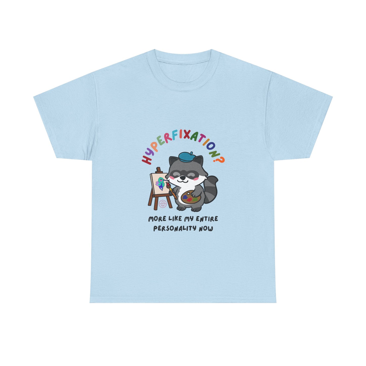 Hyperfixation Painting Raccoon T-Shirt - Multiple Colours