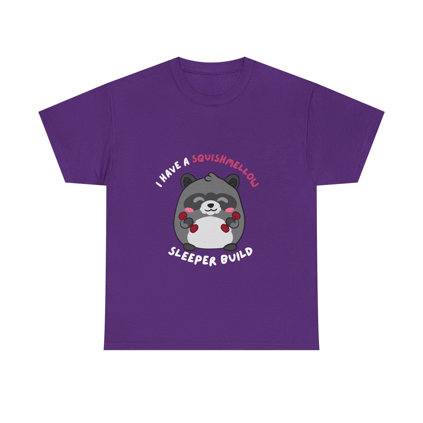 I have a Squishmellow Sleeper Build Chunky Raccoon Tshirt- Multiple Colours