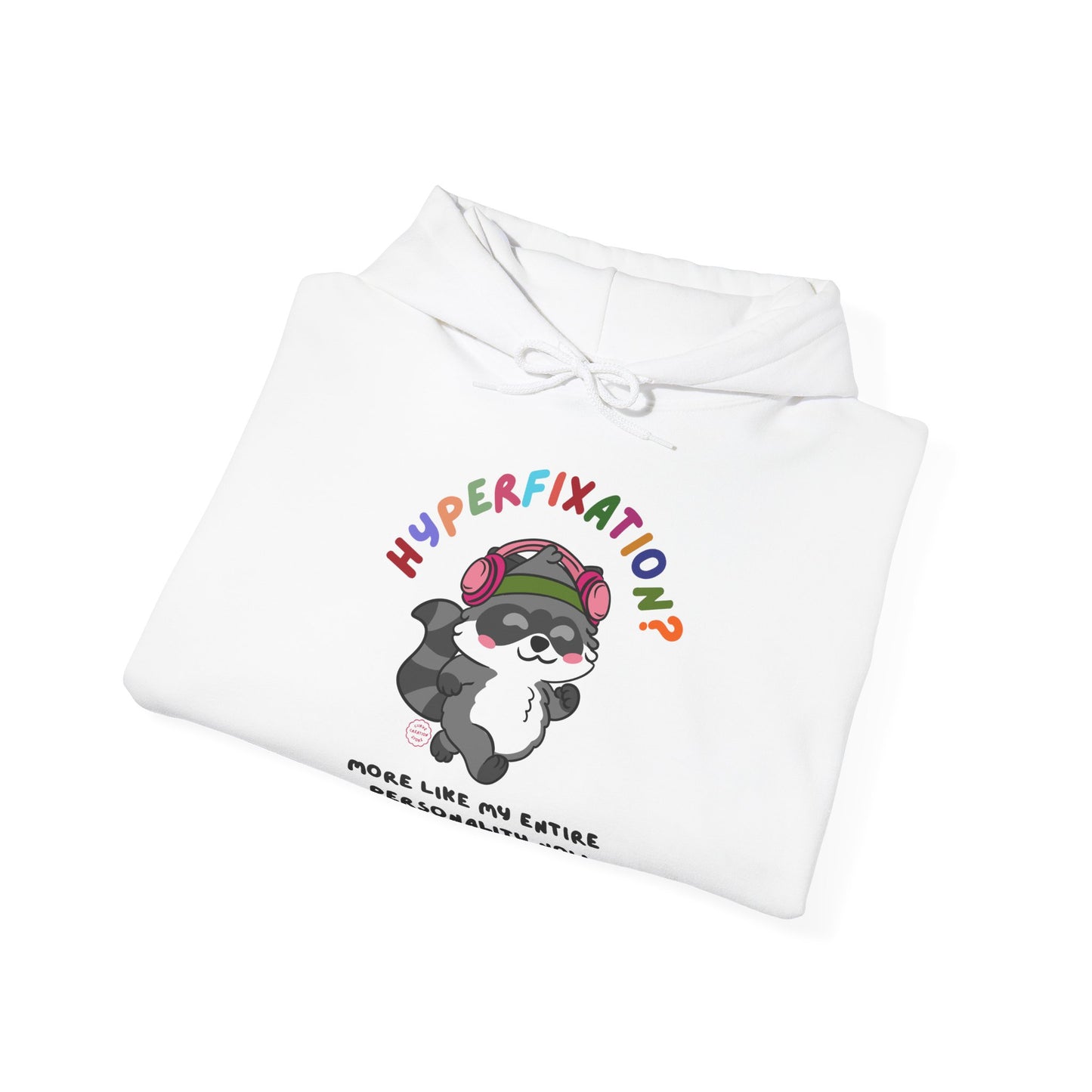 Hyperfixation Walking Raccoon Hoodie - Multiple Colours