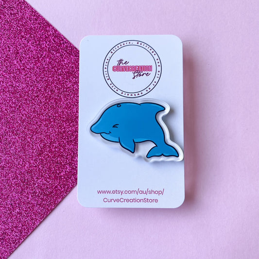 Bottlenose Dolphin Acrylic Pin