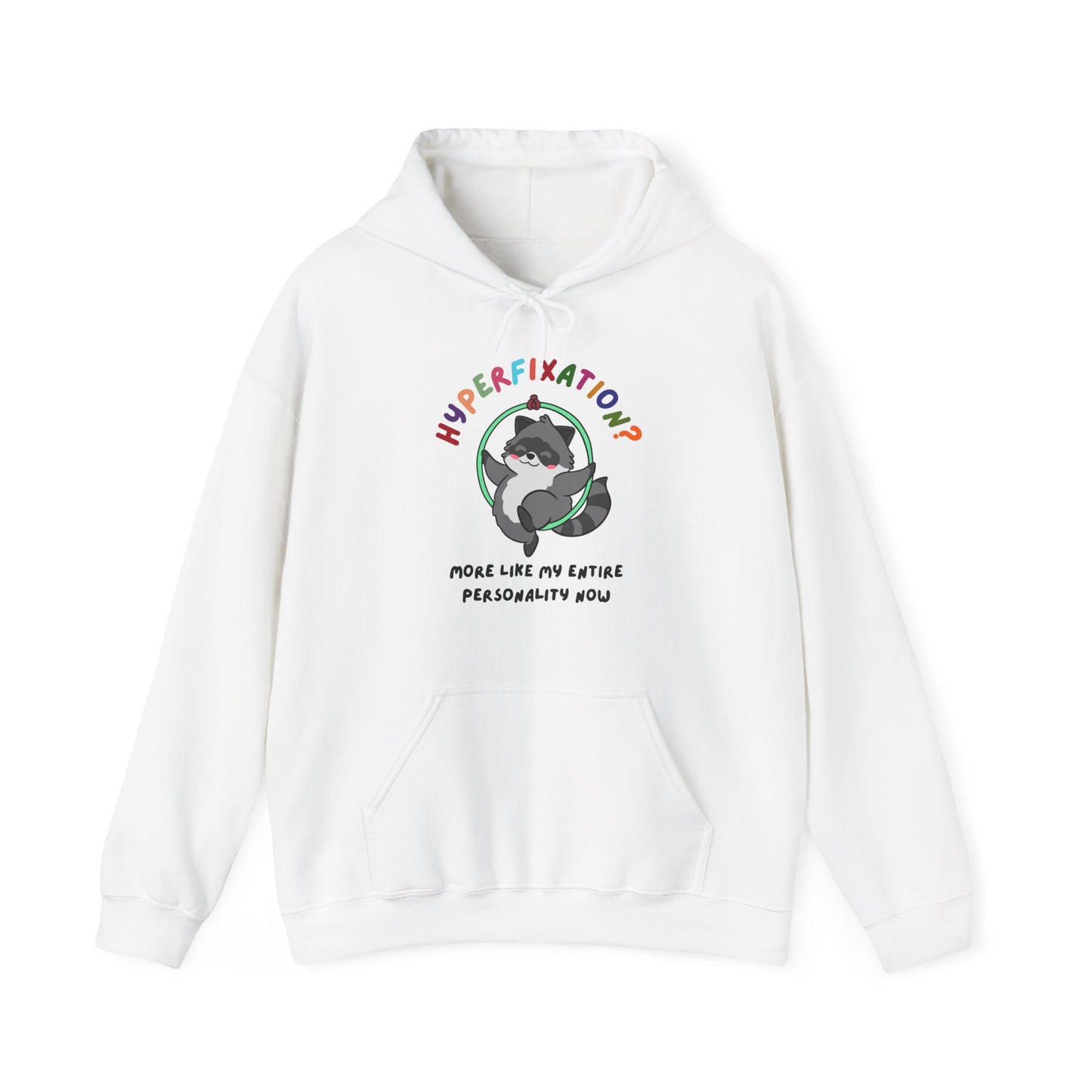 Hyperfixation Lyra/Aerial Hoop Raccoon Hoodie - Multiple Colours