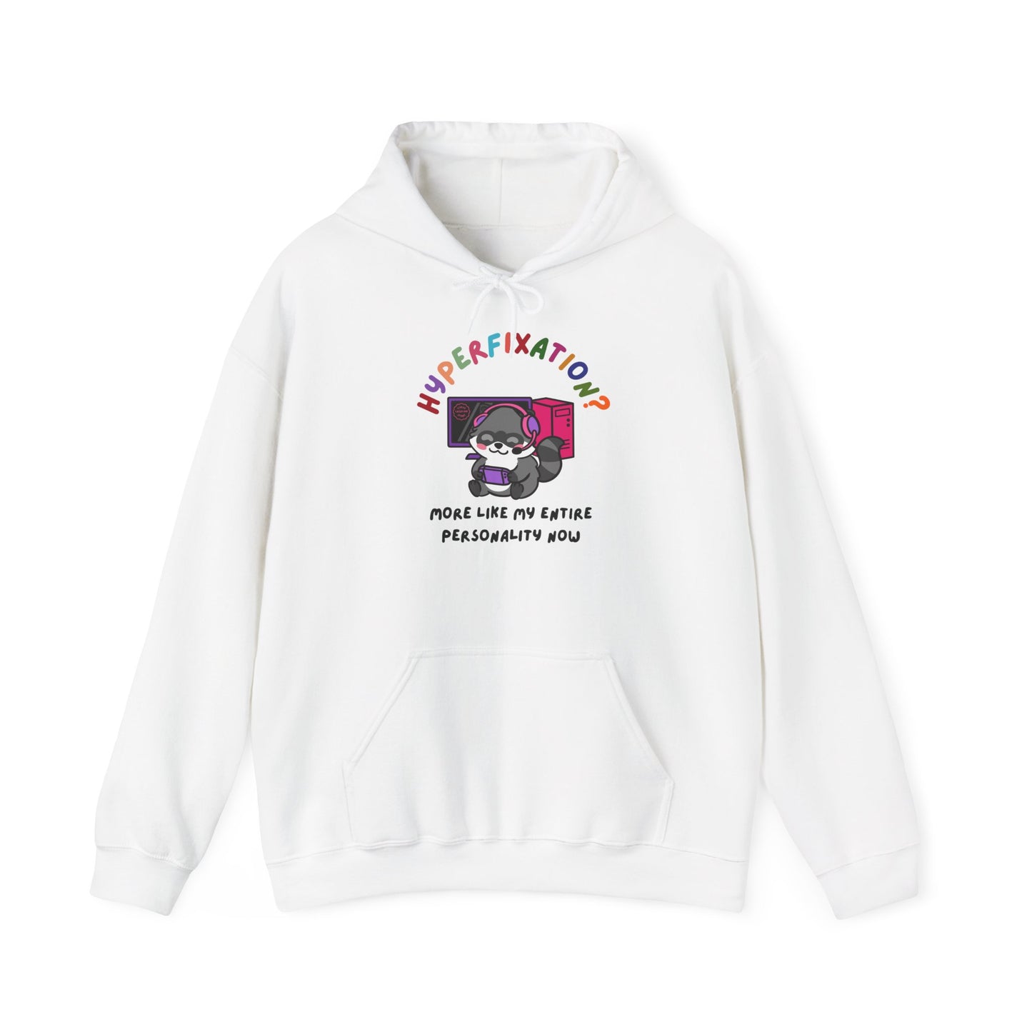 Hyperfixation Gaming Raccoon Hoodie - Multiple Colours