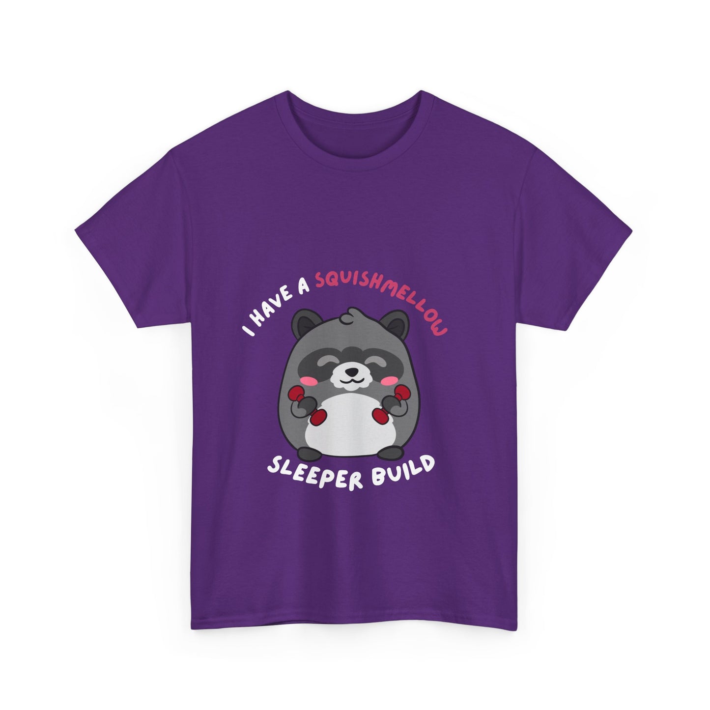 I have a Squishmellow Sleeper Build Chunky Raccoon Tshirt- Multiple Colours
