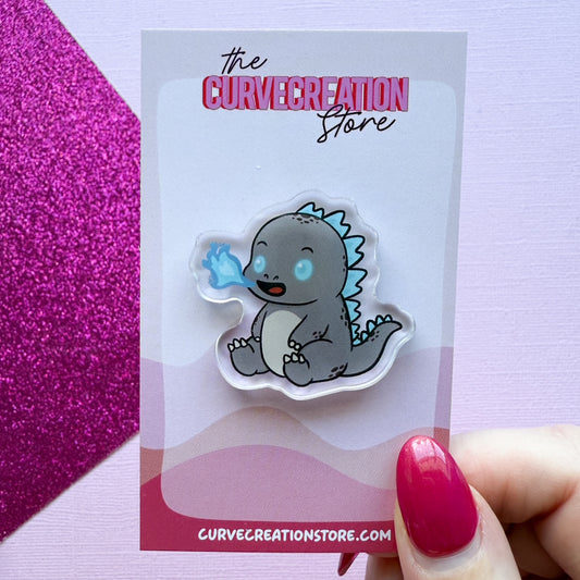 Godzilla Acrylic Pin