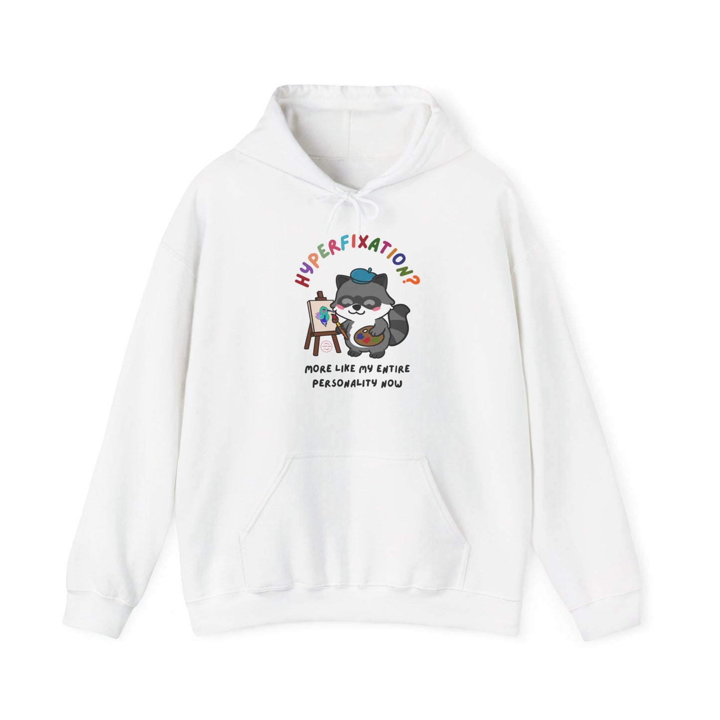 Hyperfixation Painting Raccoon Hoodie - Multiple Colours